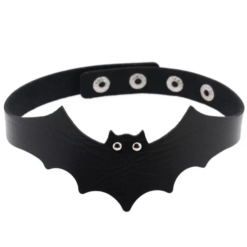 Black Bat Collar Choker Necklace